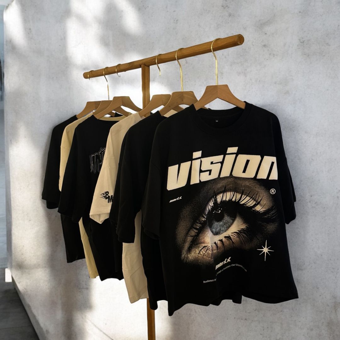 "B" Oversized Cropped Tshirt VISION