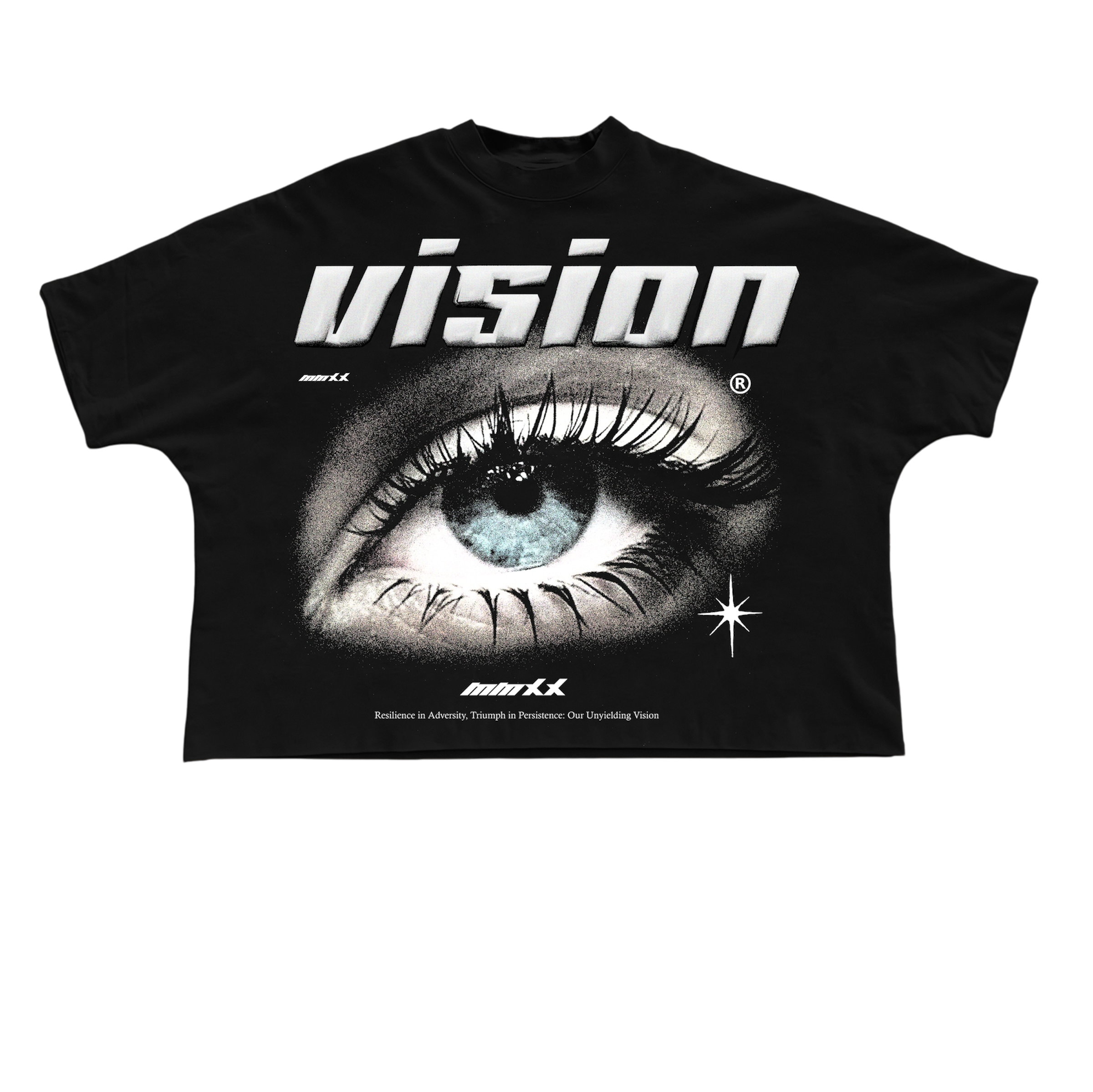 "B" Oversized Cropped Tshirt VISION